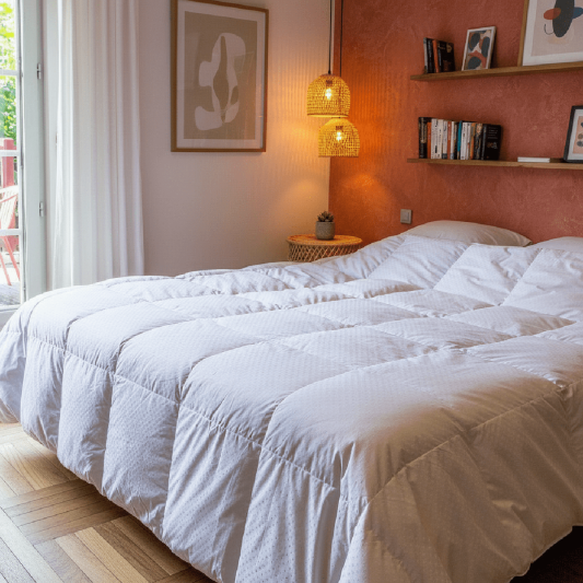 Couette tempérée jacquard